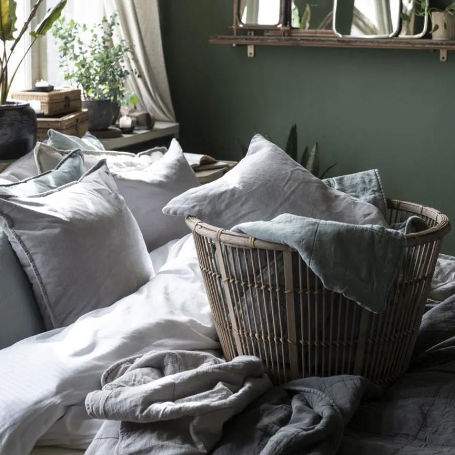 IB LAURSEN Tagesdecke Quilt Vintage Ash Grey 240 x 240 cm Fashion