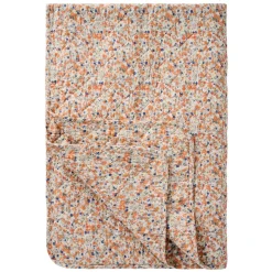 IB LAURSEN Tagesdecke Quilt mit orangen und blauen Blumen Online