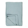 IB LAURSEN Tagesdecke Quilt Blau mit Kreuzstichen Fashion