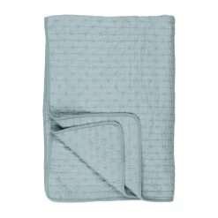 IB LAURSEN Tagesdecke Quilt Blau mit Kreuzstichen Fashion