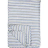 IB LAURSEN Tagesdecke Quilt mit weißen und braunen Streifen Best