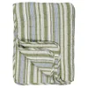 IB LAURSEN Tagesdecke Quilt Streifen Grün/Weiß/Beig/Grau New