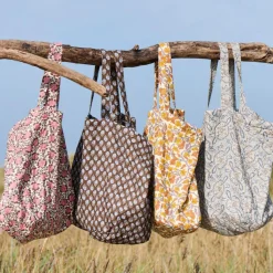 IB LAURSEN Tasche wattiert naturfarben mit Weinreben Sale