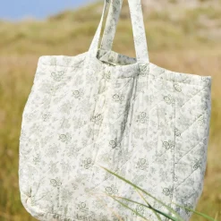 IB LAURSEN Tasche wattiert mit staubgrünen Blumen New