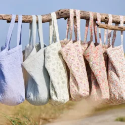 IB LAURSEN Tasche wattiert mit orangen und blauen Blumen Outlet