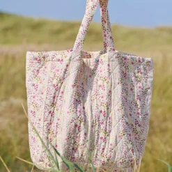 IB LAURSEN Tasche wattiert mit rosa, blauen und grünen Blumen Best