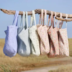 IB LAURSEN Tasche wattiert mit orangen und blauen Blumen Outlet