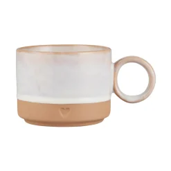 IB LAURSEN Tasse Heart mattbraun mit weißer Kante 290 ml Sale