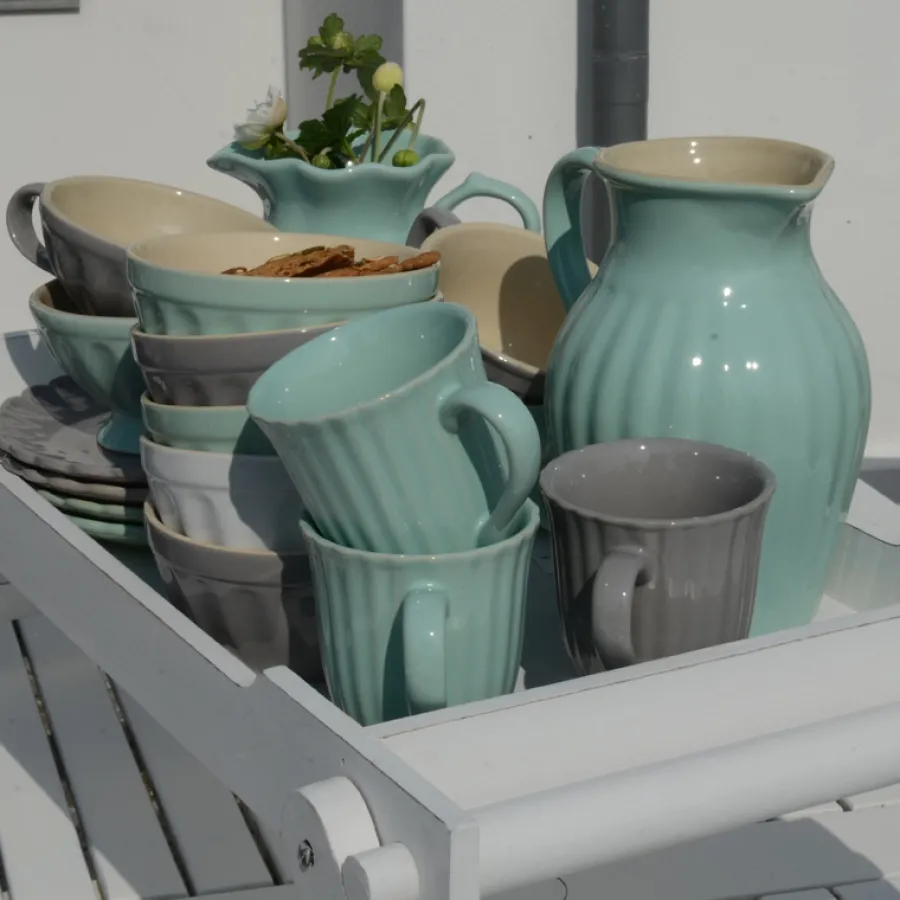 IB LAURSEN Tasse mit Rillen Mynte French Grey Discount