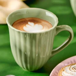 IB LAURSEN Tasse mit Rillen Mynte Wasabi Best