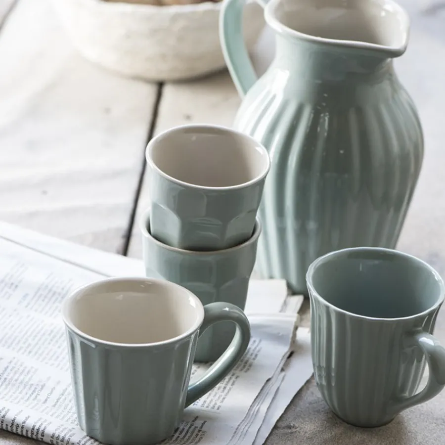 IB LAURSEN Tasse mit Rillen Mynte Green Tea Online