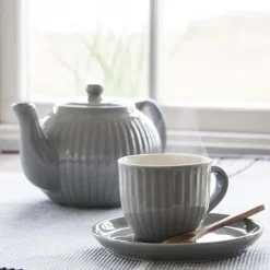 IB LAURSEN Tasse mit Untertasse Mynte French Grey Outlet