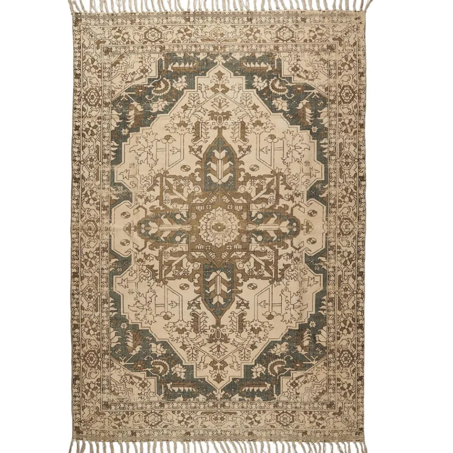 IB LAURSEN Teppich Braun- & Petroltöne 120 x 180 cm Sale