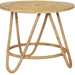IB LAURSEN Tisch rund mit 3 Beinen Rattan Clearance