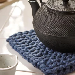 IB LAURSEN Untersetzer midnight blue gestrickt Fashion