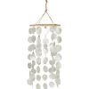 IB LAURSEN Windspiel mit Strandmuscheln 7 Reihen Fashion