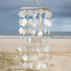IB LAURSEN Windspiel mit Strandmuscheln 7 Reihen Fashion