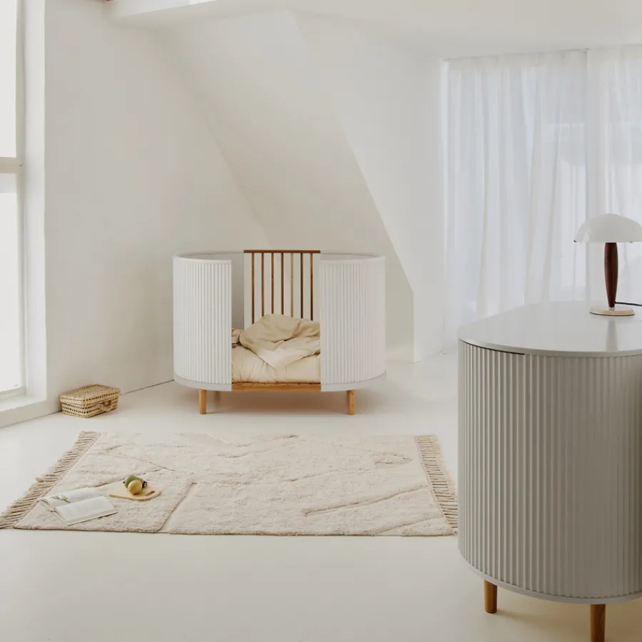 Kas Kopenhagen Babybett Kai White Oak inkl. Matratze Sale