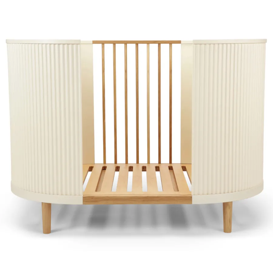 Kas Kopenhagen Babybett Kai Cream Oak inkl. Matratze Clearance