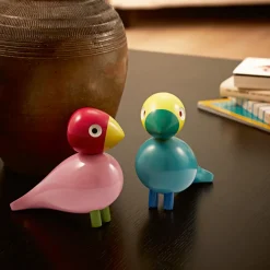 Kay Bojesen Singvogel Sunshine Türkis/Gelb • Sale