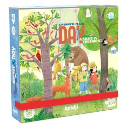 Londji Pocket Puzzle Night&Day in the Forest 100-teilig Outlet