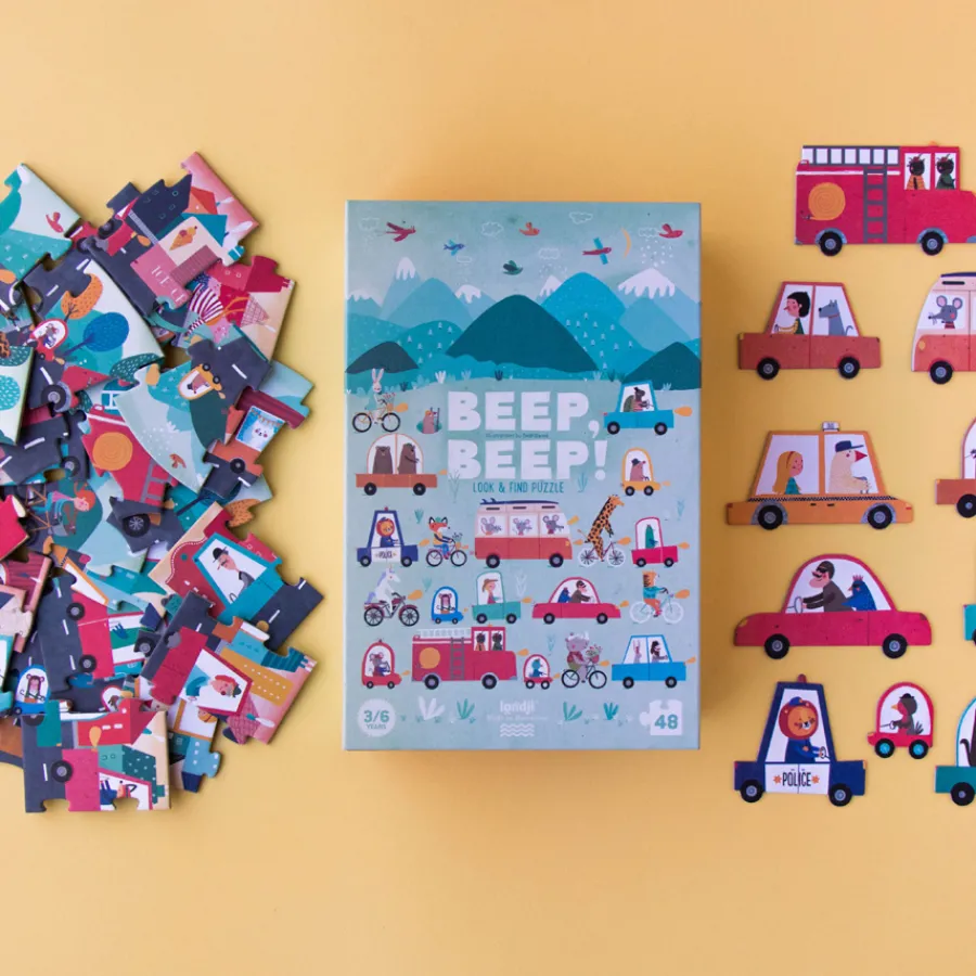 Londji Puzzle Beep, Beep! 48-teilig Clearance