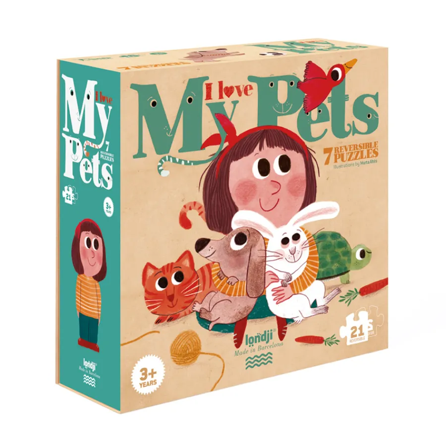 Londji Puzzle I Love My Pets 21-teilig New
