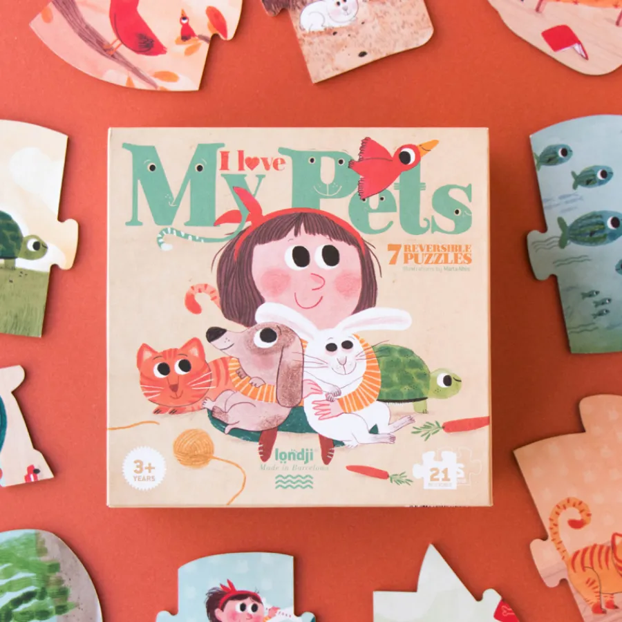 Londji Puzzle I Love My Pets 21-teilig New