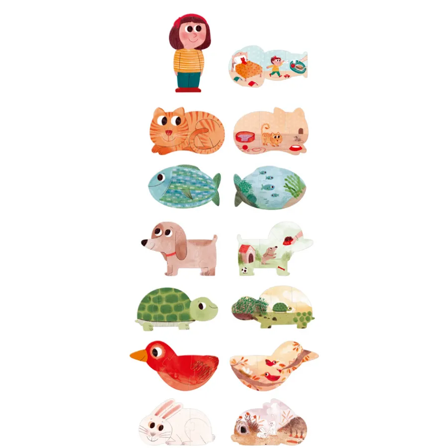 Londji Puzzle I Love My Pets 21-teilig New