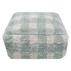 Lorena Canals Pouf Vichy Blue Sage Hot