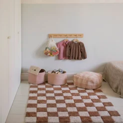 Lorena Canals Pouf Vichy Rose Sale