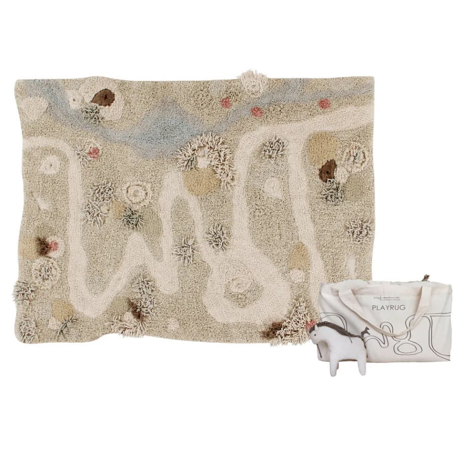 Lorena Canals Spielteppich waschbar Path of Nature inkl. Stofftier Online