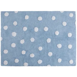 Lorena Canals Teppich Topos Polka Dots Blue-White Outlet