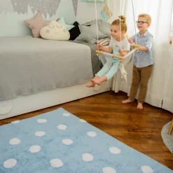 Lorena Canals Teppich Topos Polka Dots Blue-White Outlet