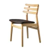 FDB Møbler NEU J48 Stuhl Natur/Dunkel Braun Discount