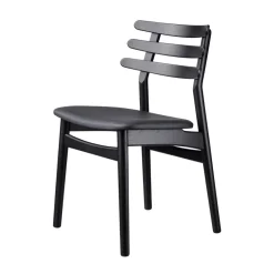 FDB Møbler NEU J48 Stuhl Schwarz/Schwarz Leder Online