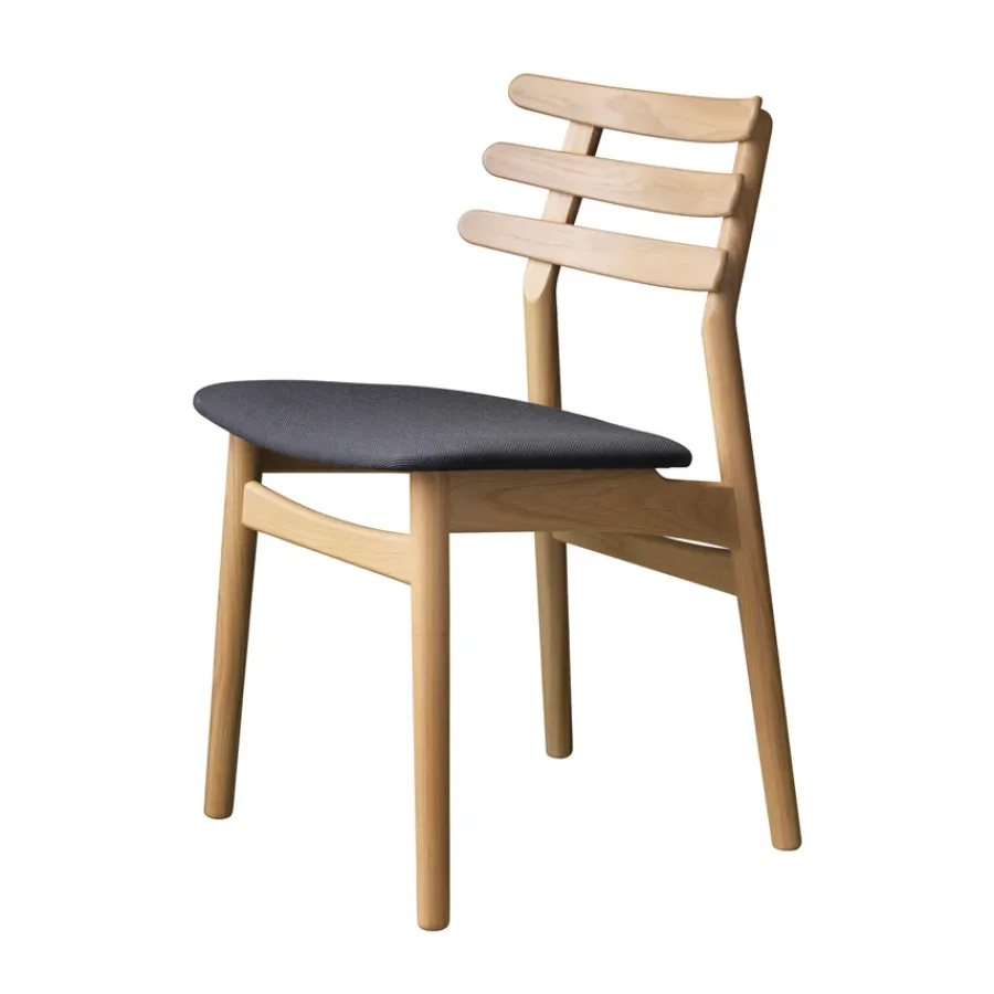 FDB Møbler NEU J48 Stuhl Breeze Fusion Natur/Anthrazit Hot