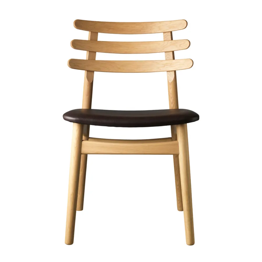 FDB Møbler NEU J48 Stuhl Natur/Dunkel Braun Discount