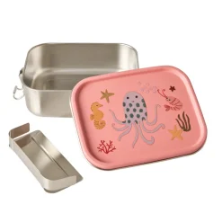Rice NEU Edelstahl Lunchbox Brotdose mit flexiblem Trenner Coral Ocean 800 ml Online