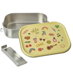 Rice NEU Edelstahl Lunchbox Brotdose mit flexiblem Trenner Unicorn Love 1400 ml Clearance