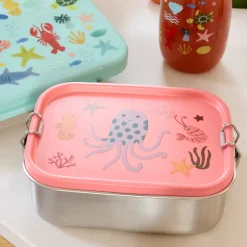 Rice NEU Edelstahl Lunchbox Brotdose mit flexiblem Trenner Coral Ocean 800 ml Online