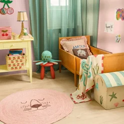 Rice NEU Gestrickte Babydecke Coral Ocean Design Sale