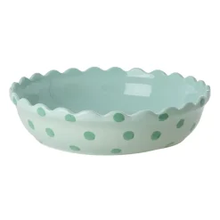 Rice NEU Kuchenform Keramik Mint Green Dots Large Discount
