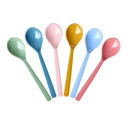 Rice NEU Melamin Teelöffel All You Need is Love and... Colors 6er-Set Hot