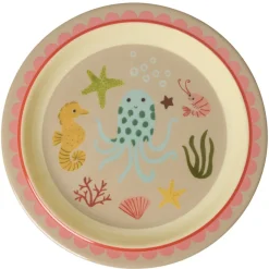Rice NEU Melamin Kinderteller Coral Ocean Print Online