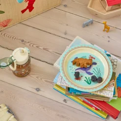 Rice NEU Melamin Kinderteller Blue Ocean Print Discount