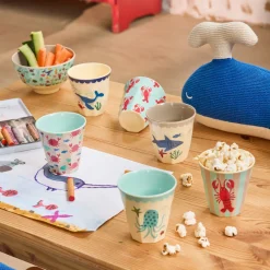 Rice NEU Melamin Becher Blue Ocean Prints 160 ml 6er-Set Best