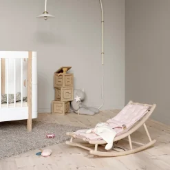 Oliver Furniture Baby- & Kleinkindwippe Wood Eiche/Rosa New
