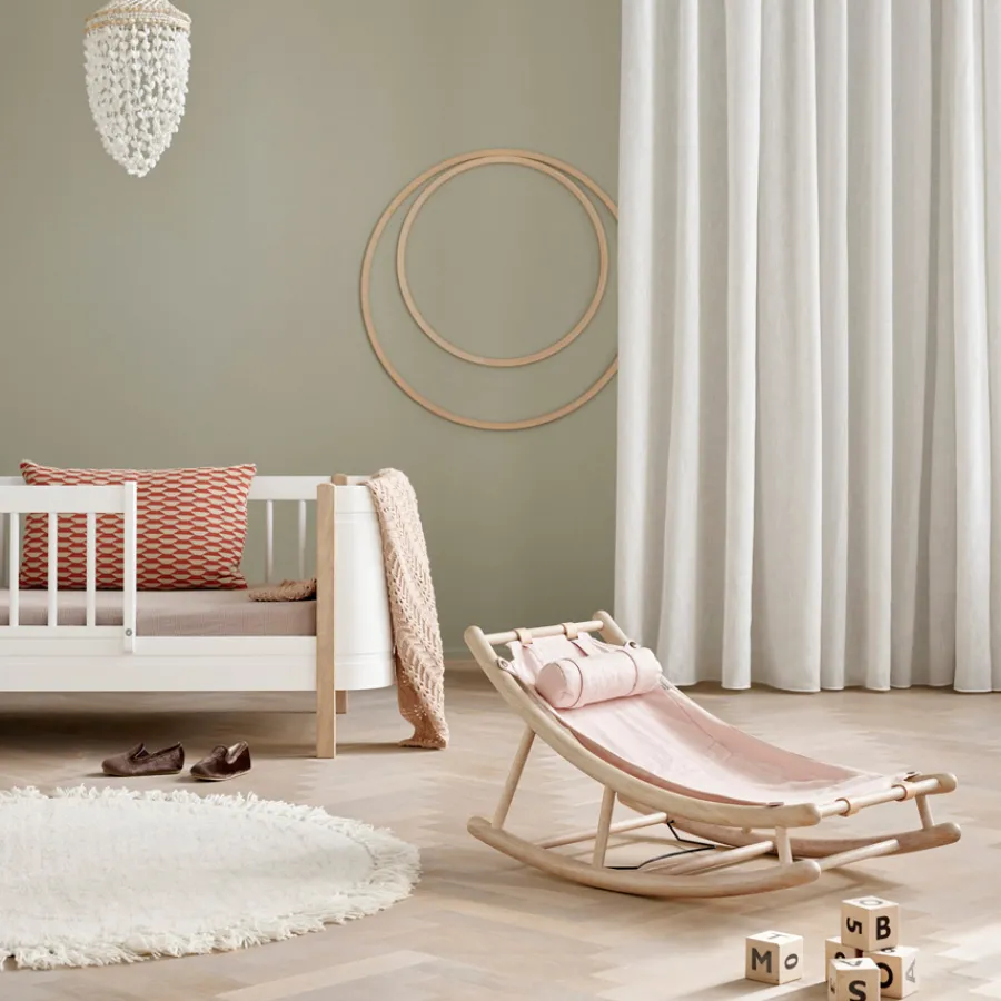 Oliver Furniture Baby- & Kleinkindwippe Wood Eiche/Rosa New