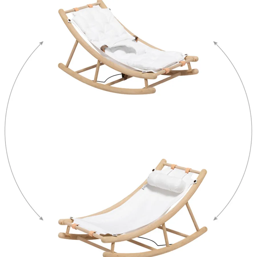 Oliver Furniture Baby- & Kleinkindwippe Wood Eiche/Rosa New